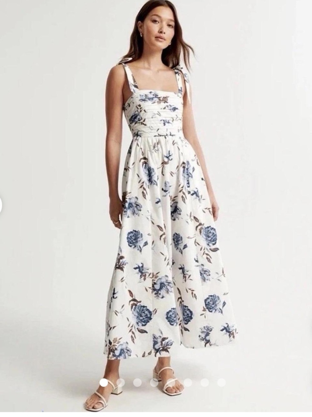 Abercrombie & Fitch Emerson Tie-Strap Maxi Dress